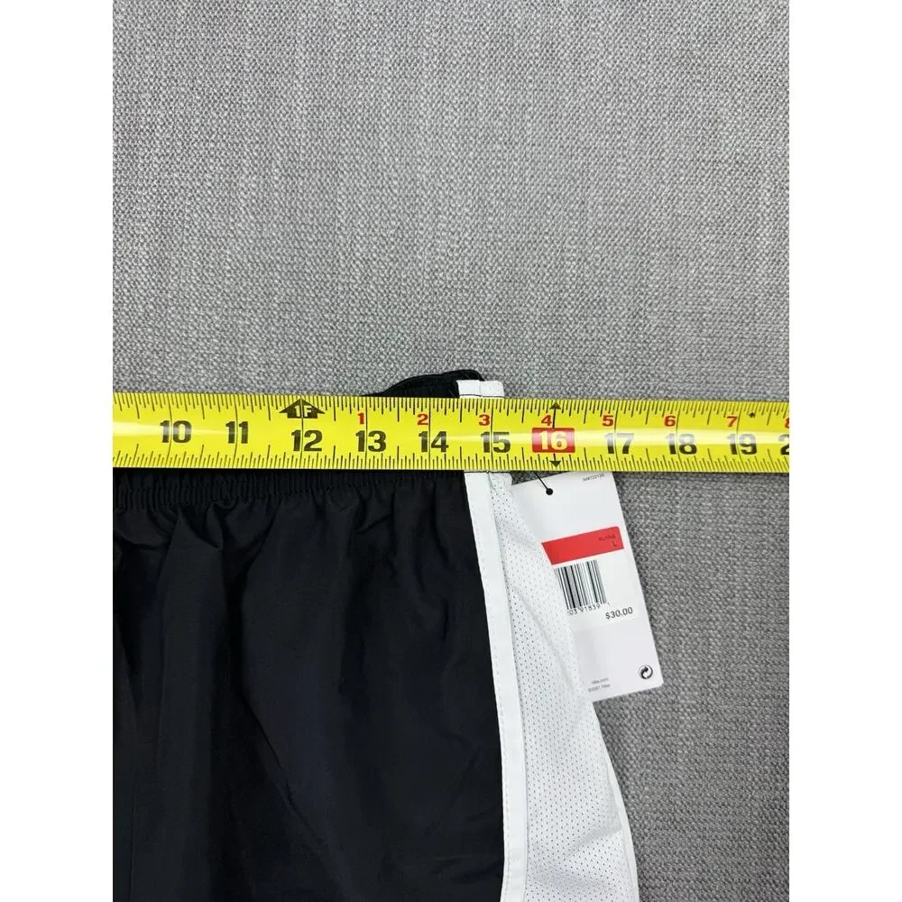 Nike Dri-FIT Women’s Running Shorts Black White Lined Size Large NWT